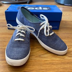 Keds Solid Chambray Navy